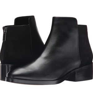 Elion boot, black leather/suede
